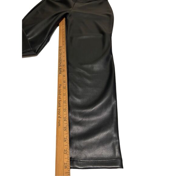 SO Faux Leather Trouser Pants High Rise Legging Slip On Women’s Size L - Picture 14 of 15